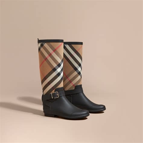 bottes burberry femme|burberry rain boots for women.